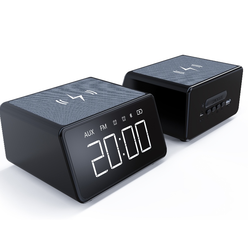 FB-CR012W 1.4ιντσών ραδιόφωνο Bluetooth Clock με ασύρματο φορτιστή QI